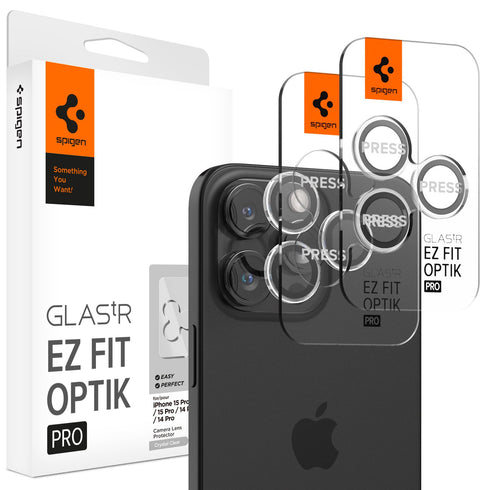 Spigen iPhone 17 Pro Max / 17 Pro Lens Protector – Optik Pro EZ Fit